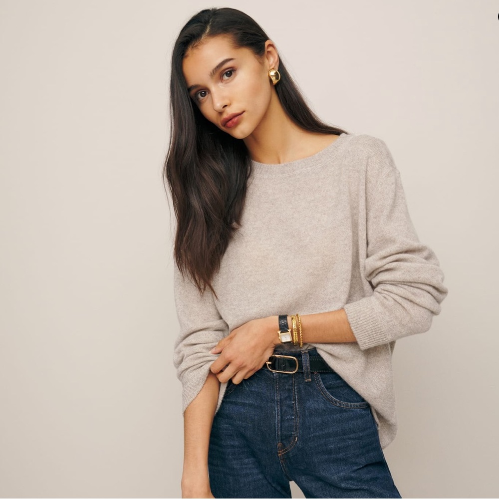 reformation cashmere boyfriend sweater